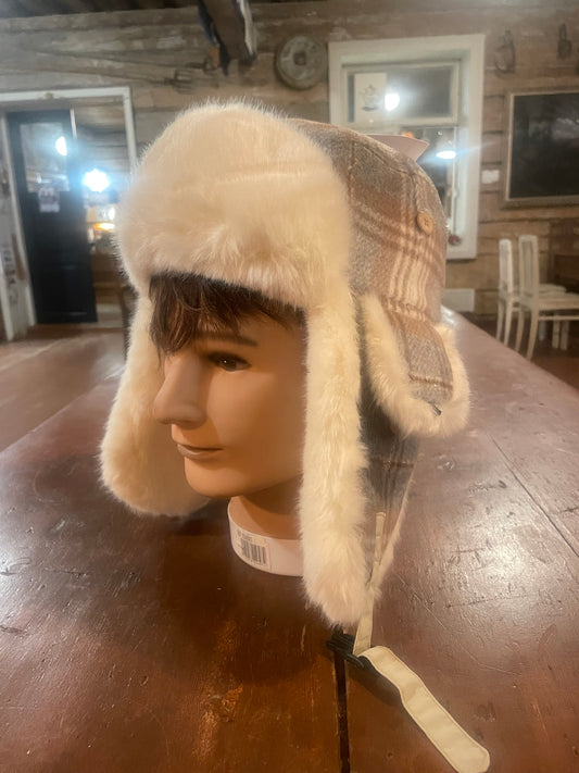 Bertils-lentäjänlakki, ruskea-harmaa