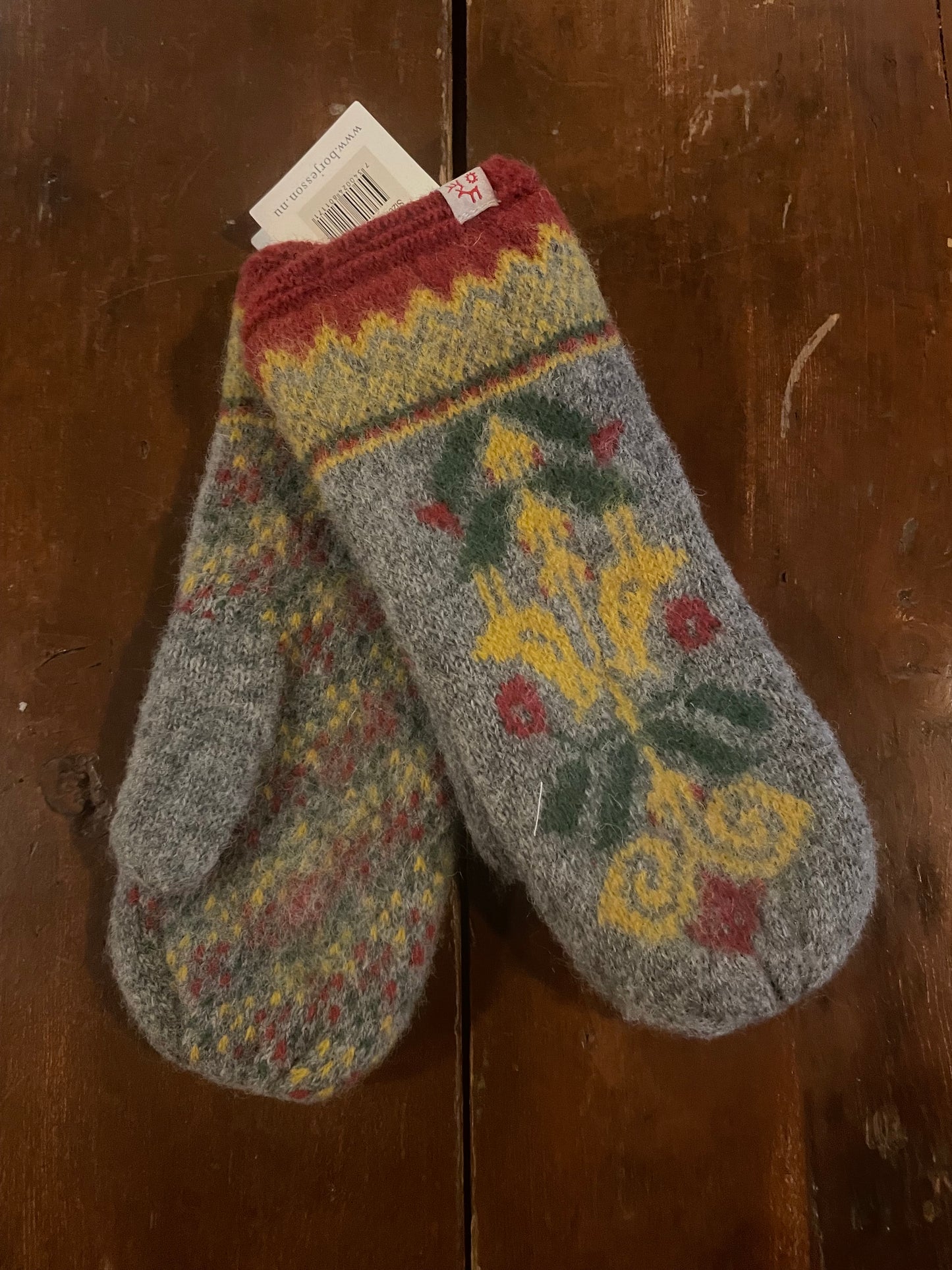 Noppikoski-lapaset, harmaa